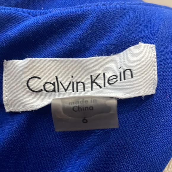 Calvin Klein blue faux wrap dress - Picture 5 of 5
